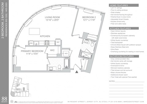 88 Regent Street Studio-2 Beds Apartment for Rent - Photo Gallery 56